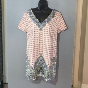 Ann Taylor Pink Print Dress